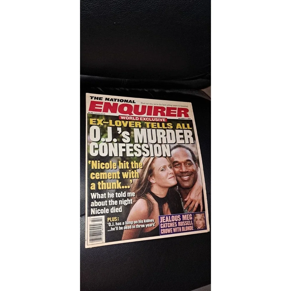 NATIONAL ENQUIRER‎ Magazine October 17 2000 OJ Simpson Meg Ryan Richard Mulligan